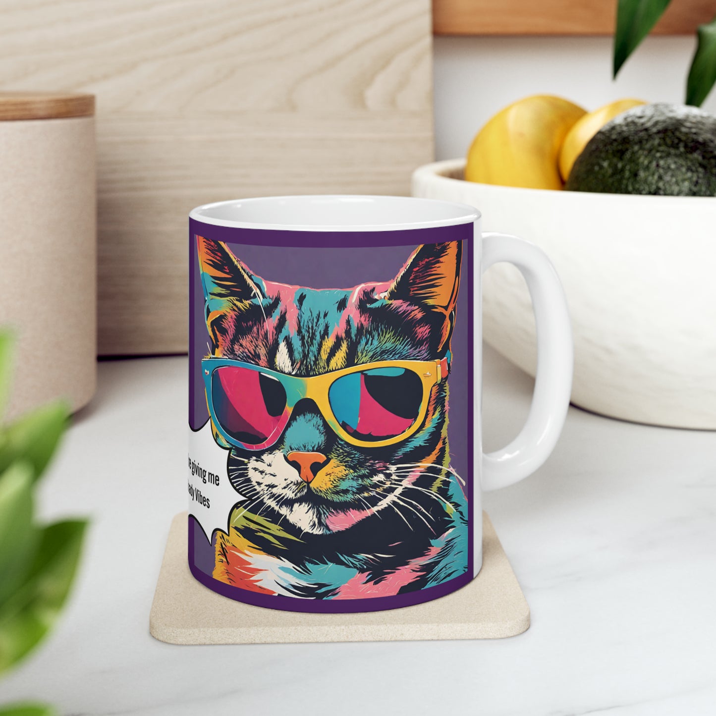 Shady Cat Mug, 11oz