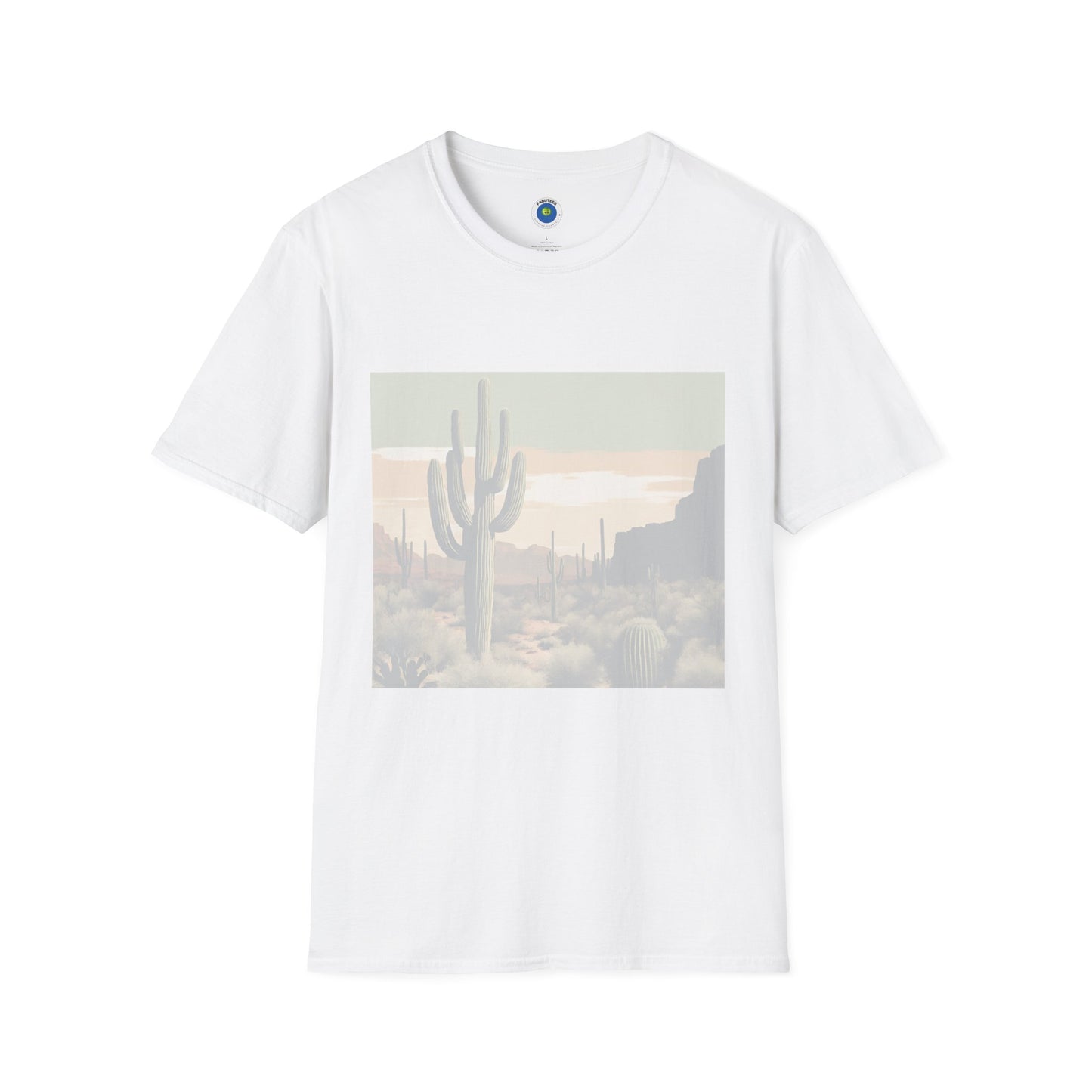 Faded Cactus Scene Shirt