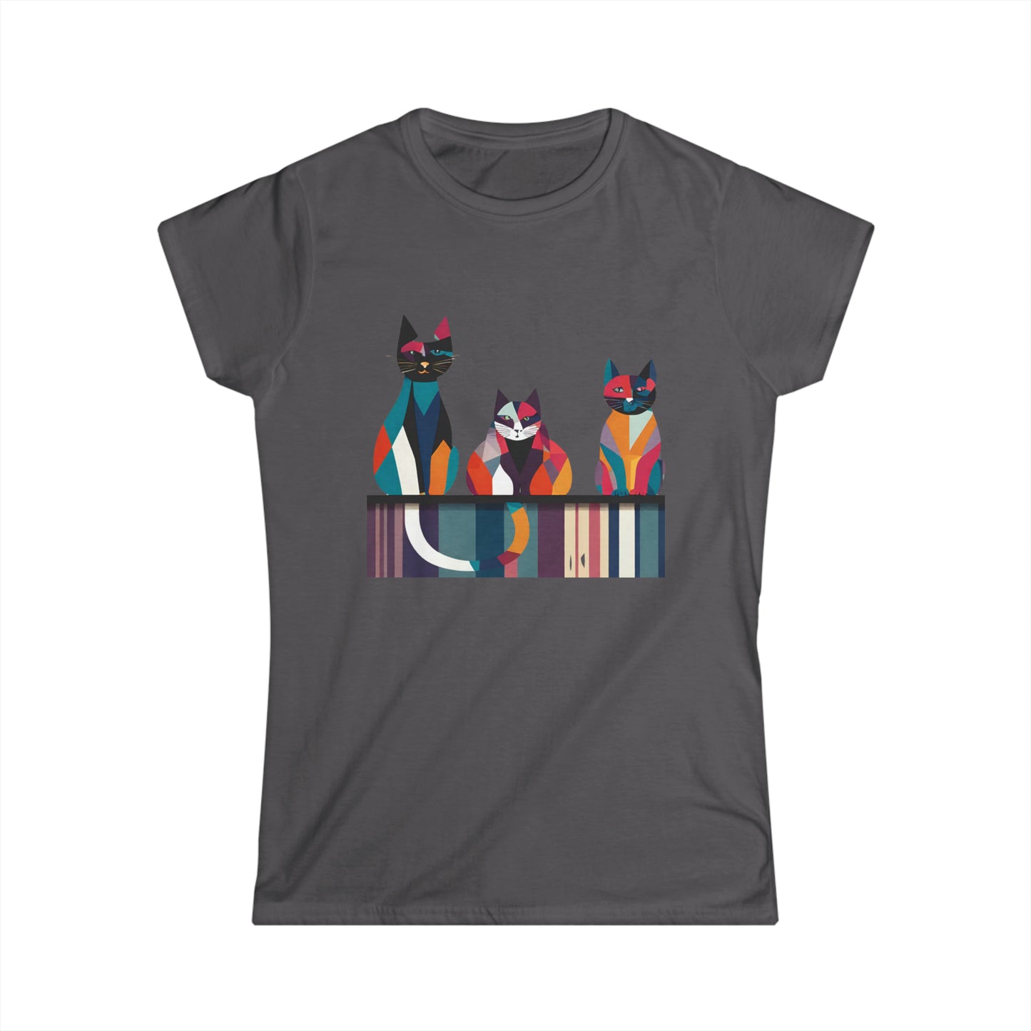 Cat Modern Art Graphic Tee