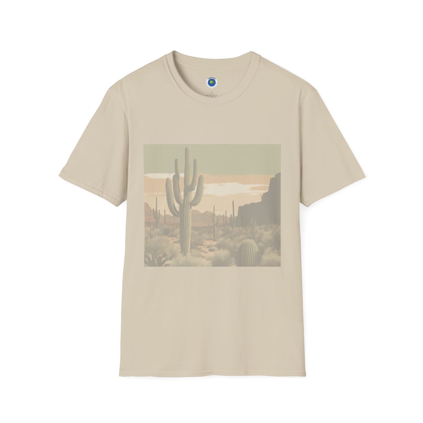 Faded Cactus Scene Shirt