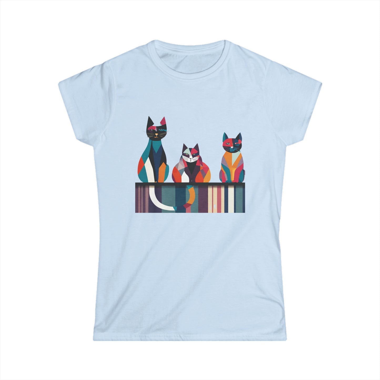 Cat Modern Art Graphic Tee