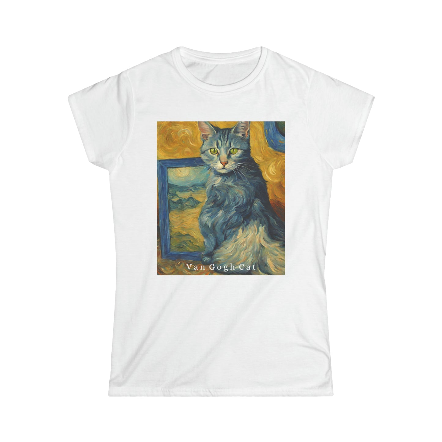 VanGogh Cat T-shirt