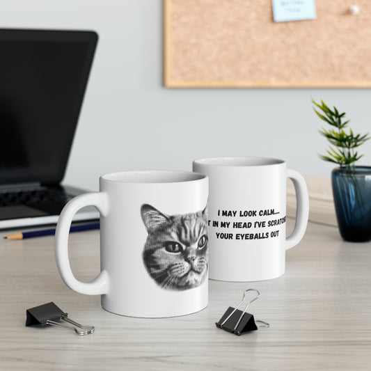 Funny Cat Mug, 11oz