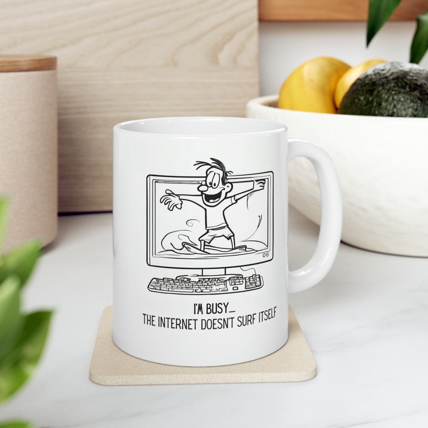 Funny Internet Surf Mug, 11oz