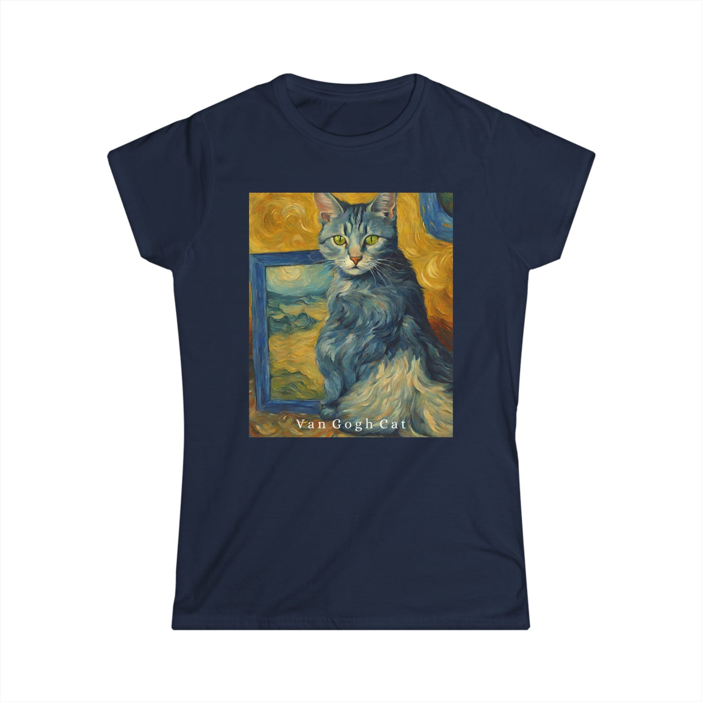 VanGogh Cat T-shirt