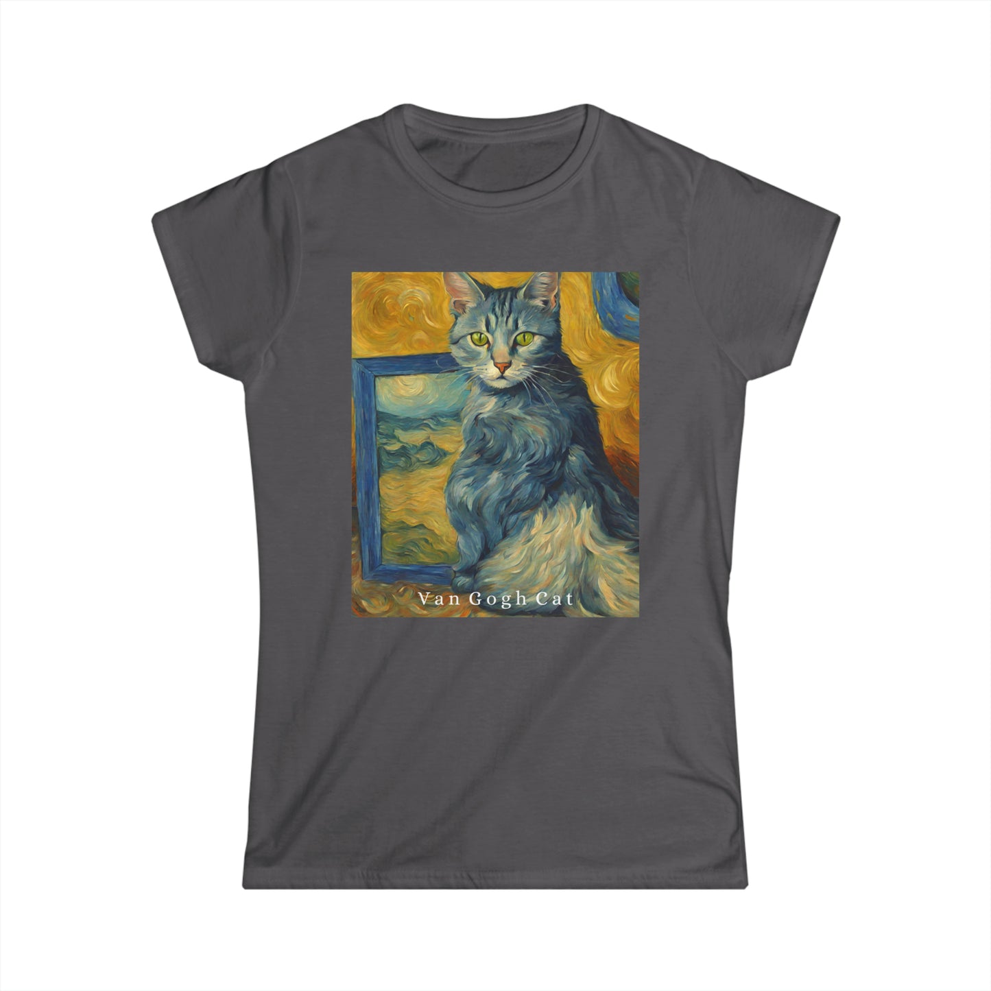 VanGogh Cat T-shirt