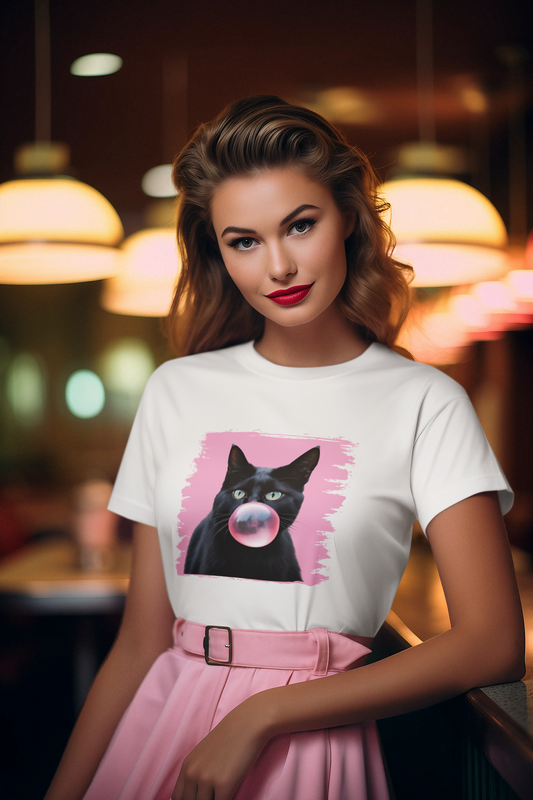 Bubblegum Cat T-shirt
